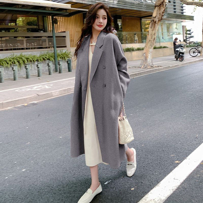 Manteau en Cachemire et Laine Double-Face pour Femmes