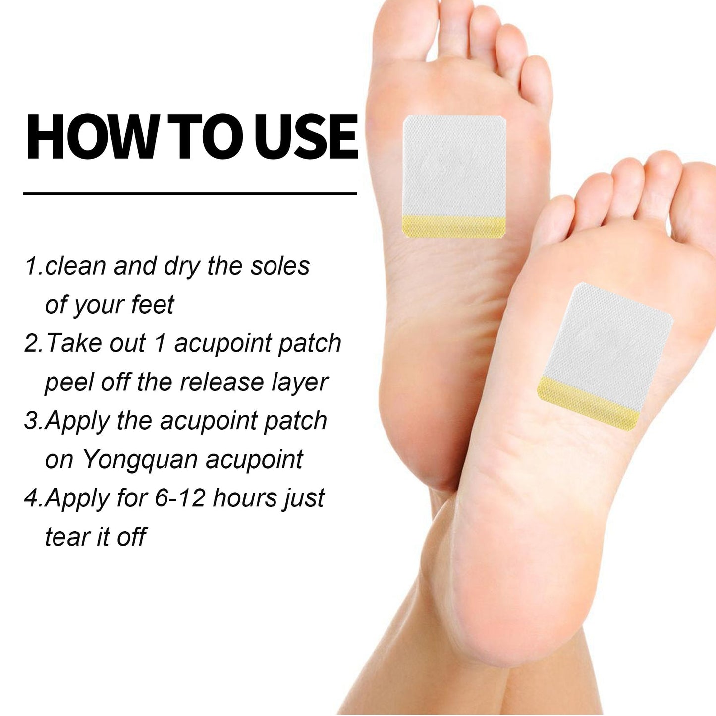 Patch de stimulation par pression des points d'acupuncture pour la relaxation