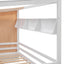 Twin Size House Bed with Two Drawers and Wardrobe - White