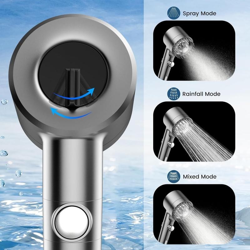 Ensemble de Douche Manuel Premium avec Adaptateur et Filtre