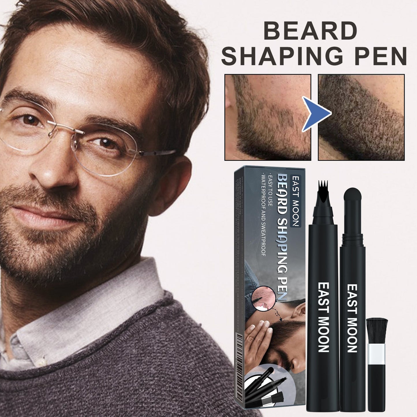 3-in-1 Beard Filler Pen Set for Men's Grooming