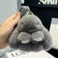 Cute Rex Rabbit Fur Doll Bunny Car Keychain Pendant Mini Bag Plush Dead Ornament Rabbit - Korvel