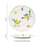 European - style Elegant Lemon Espresso Cups Set: Includes Tea Cups, Saucers, Ceramic Mugs, and a Dessert Plate - Korvel