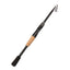 1.5 - 2.4M Telescopic Carbon Fishing Rod Rotary Baitcasting (8 - 25g) with Wooden Handle - Korvel