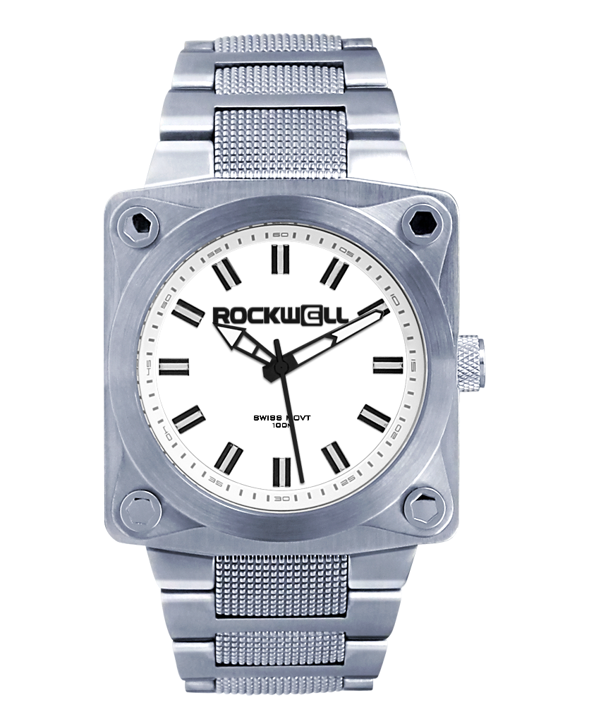 Montre 747 Argent/Blanc