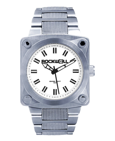 747 Silver/White Watch