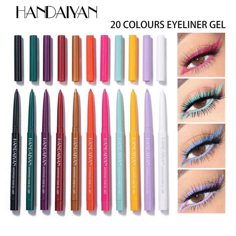 HANDAIYAN Quick-Drying Waterproof Eyeliner Gel Pen - 20 Packs