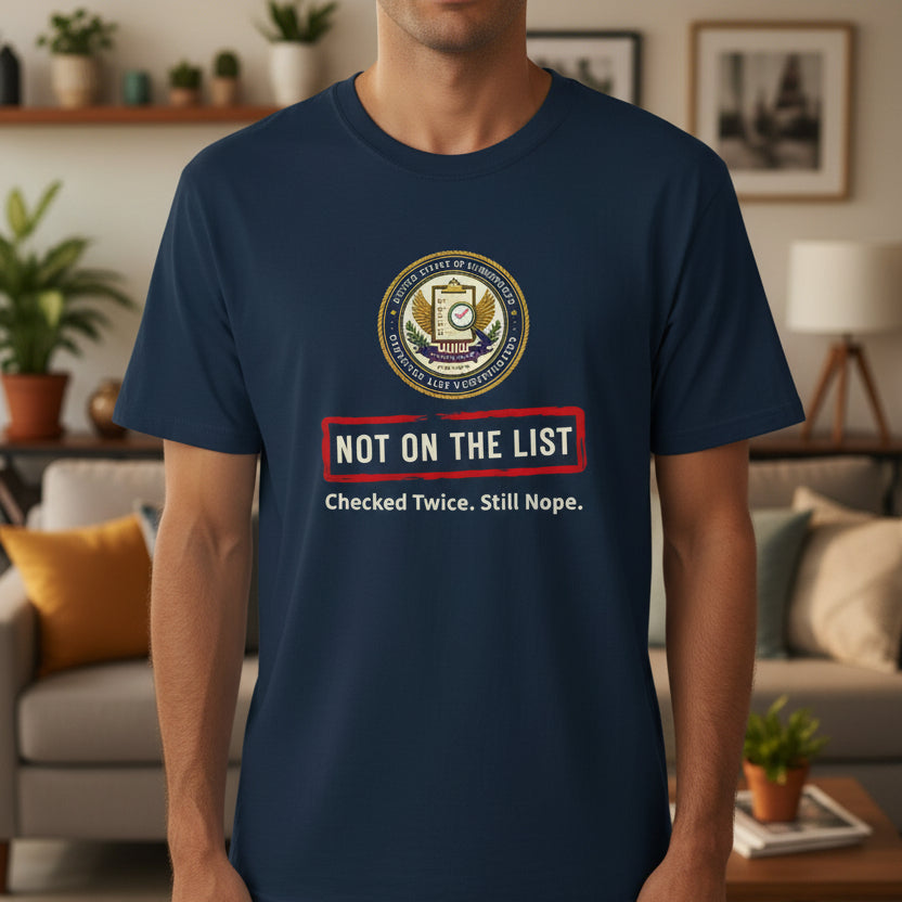 NOT ON THE LIST T-Shirt | United States of Unbothered