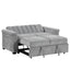U_STYLE Convertible Soft Cushion Sofa Pull Bed ,for Two People to Sit On - Korvel