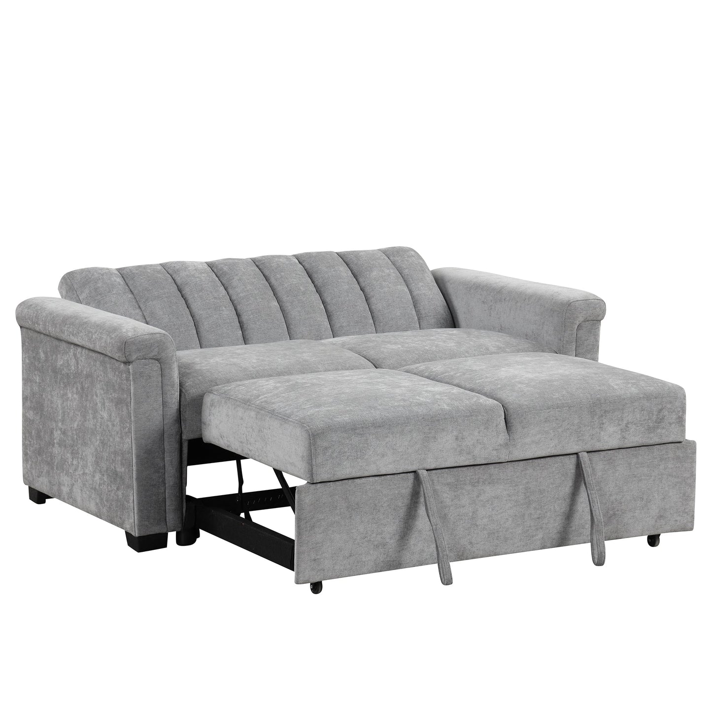 U_STYLE Convertible Soft Cushion Sofa Pull Bed ,for Two People to Sit On - Korvel