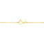 10K Yellow Gold Plated Sterling Silver Diamond Cross Pendant Necklace