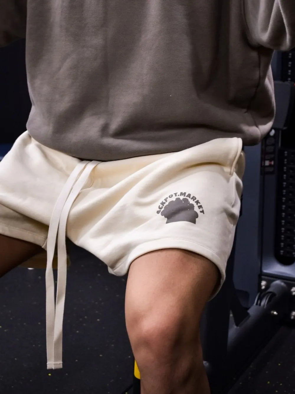 Shorts à cordon pour hommes grande taille avec poches