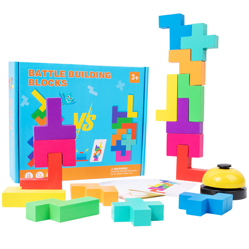 Wooden Russian Building Blocks for Creative Play