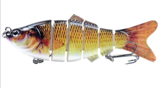 10cm 16.5g Multi-section Lure With Ring Beads Simulation Luya Multi-section Lure Submerged Bionic 6-section Lure - Korvel