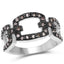 Bague en argent sterling avec diamant champagne de 0,32 carat