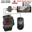 Wired Android Throne One handed Keyboard and Mouse Set Android Game PUBG Gun Converter - Korvel