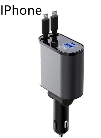 Premium Metal Car Charger 100W Fast Charging Adapter