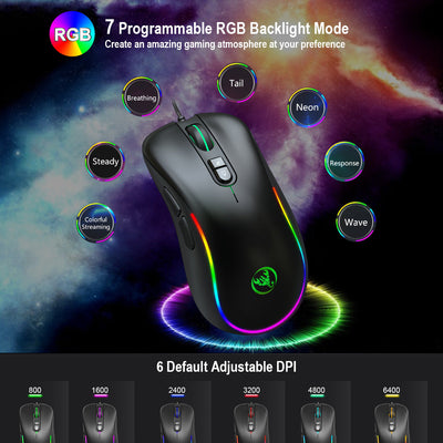 7D RGB Programmable Wired Gaming Mouse