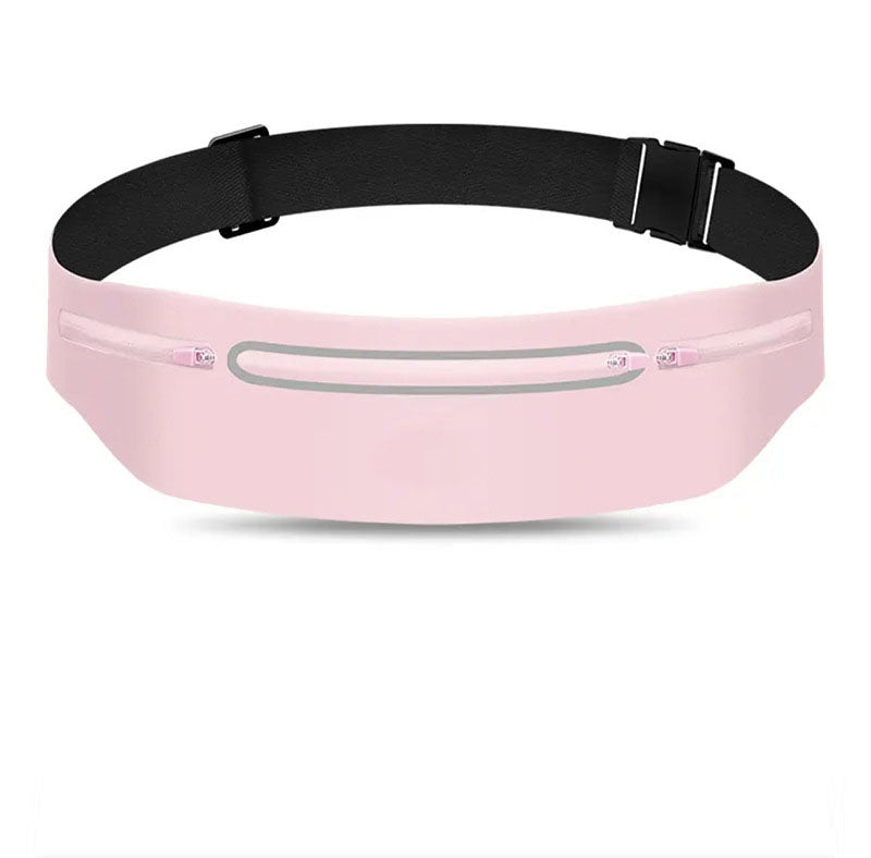 Outdoor sports running voltage waterproof waist bag Lycra ultra-thin skin friendly mobile phone three pocket large capacity wais - Korvel