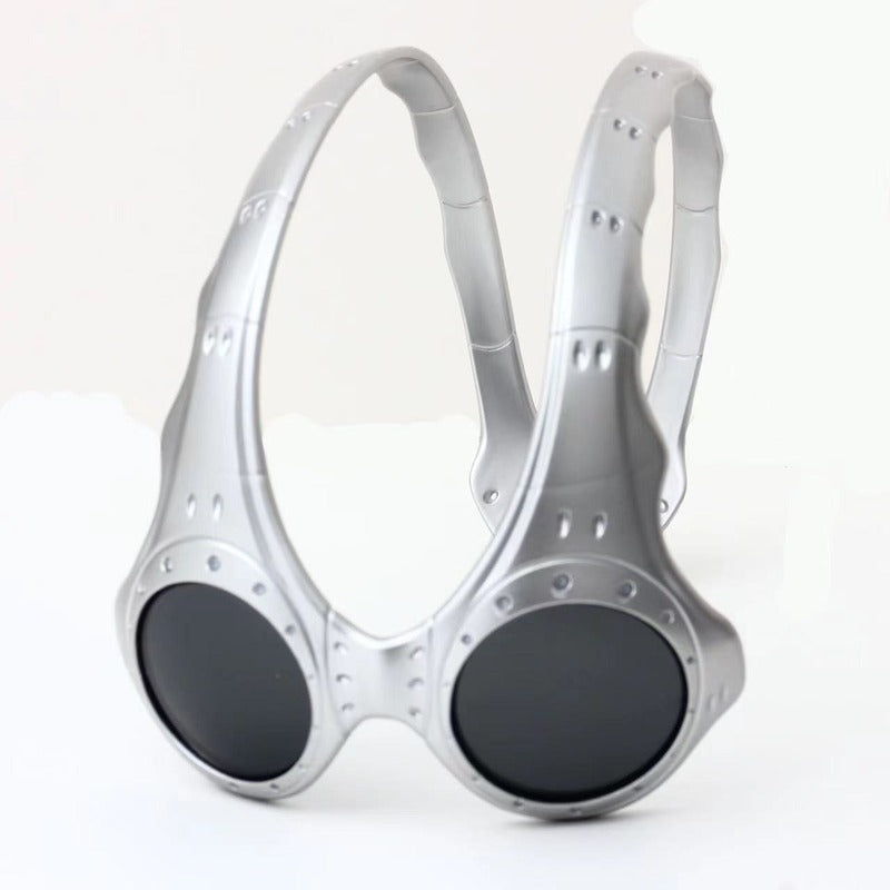 Unisex Over - The - Top Sunglasses. Ideal for outdoor cycling and sports. Fashionable retro - style metal - framed glasses. - Korvel