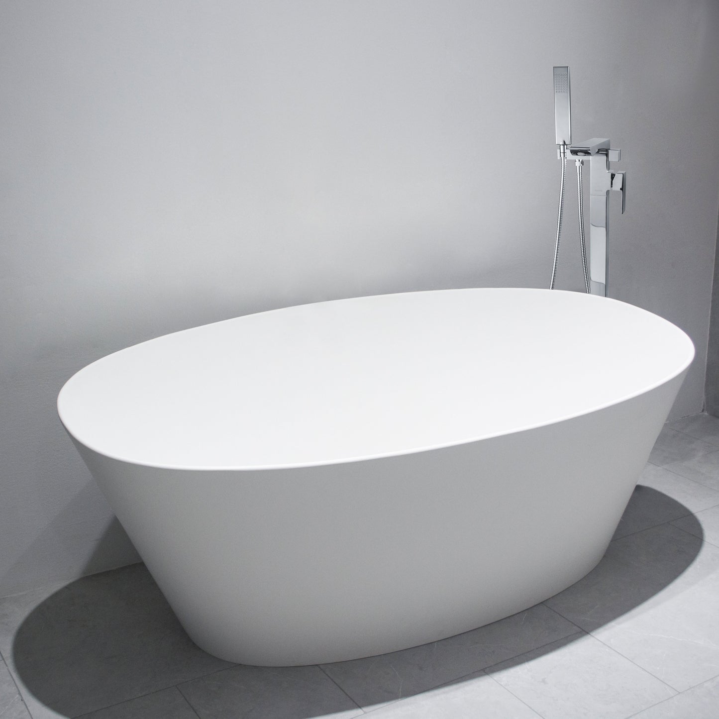 Single Handle Floor Mounted Freestanding Tub Filler - Korvel