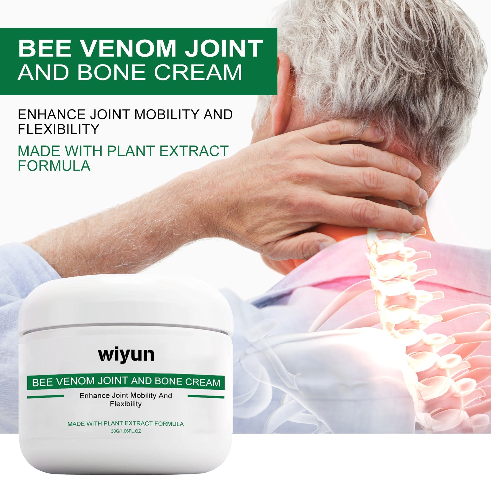 Bee Venom Joint Repair Cream, Relieves Sore Joints Hands And Feet, Shoulders Neck And Lumbar Muscles Body Care Cream - Korvel