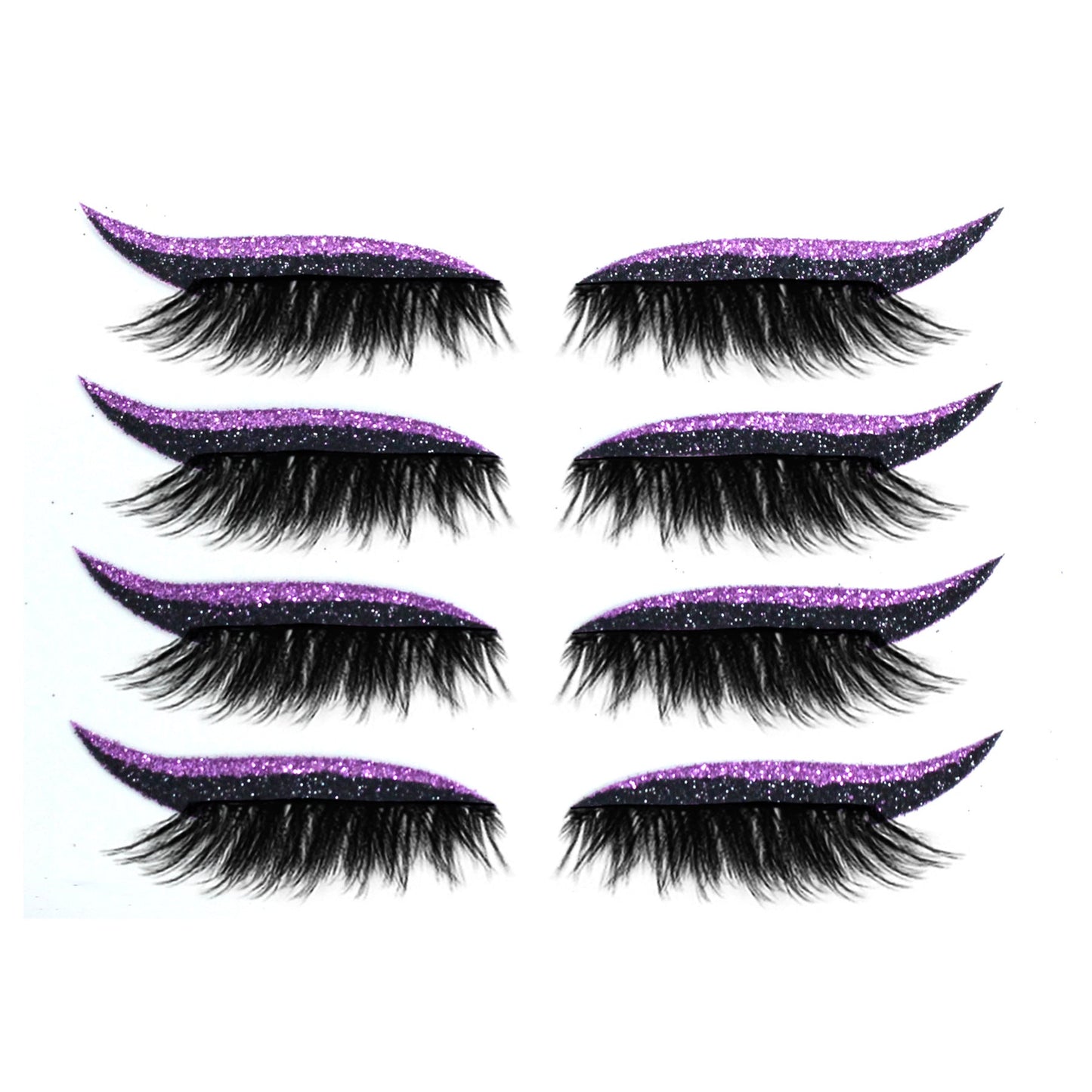 New Glitter Self-Adhesive Eyeliner Eyeshadow Sticker Double Eyelid False Eyelashes Waterproof Party Eye Makeup Sticker - Korvel