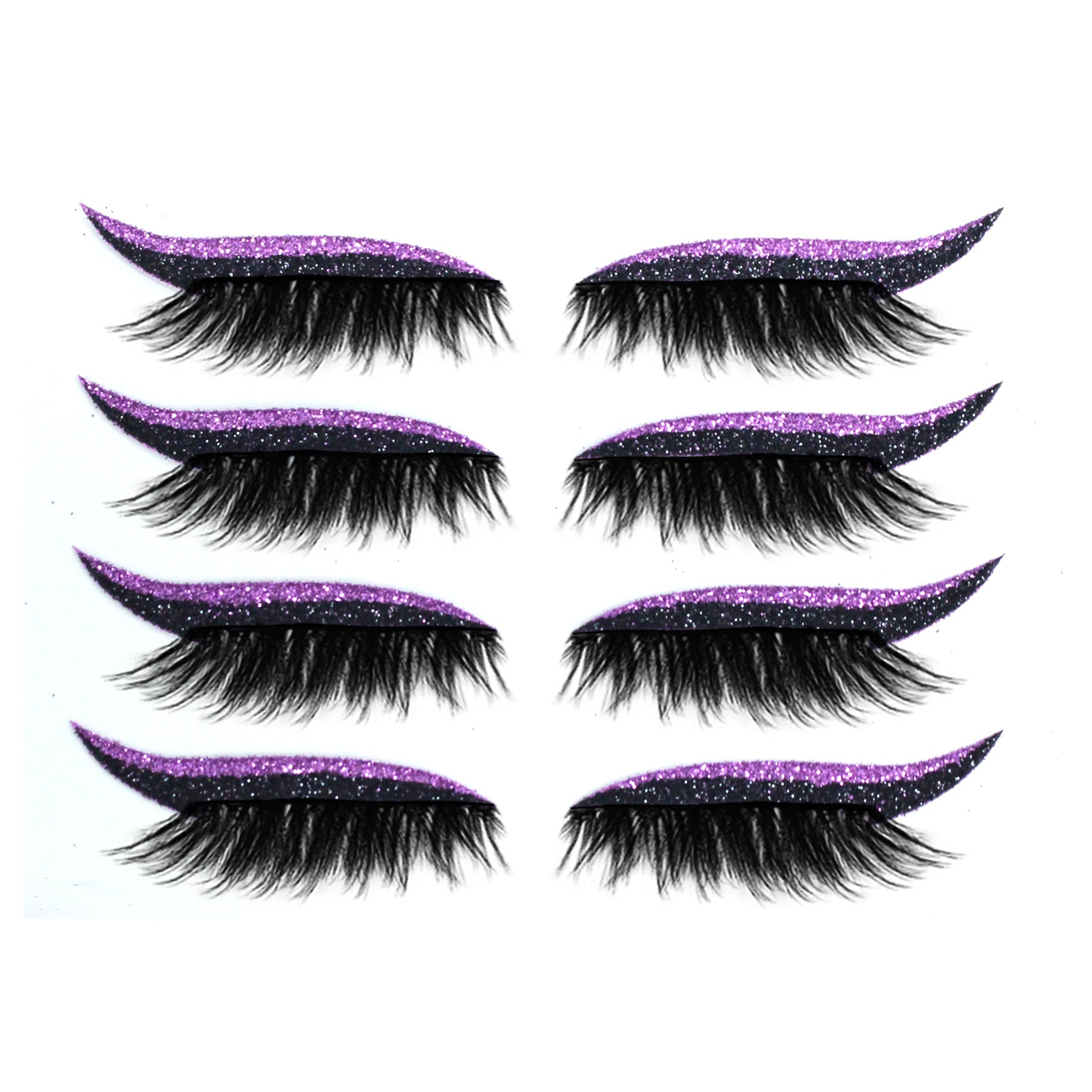 New Glitter Self-Adhesive Eyeliner Eyeshadow Sticker Double Eyelid False Eyelashes Waterproof Party Eye Makeup Sticker - Korvel