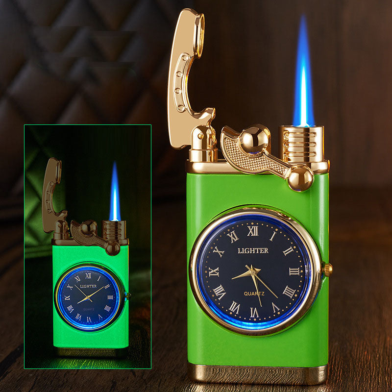 Multi functional electronic watch cigarette lighter integrated into one machine, versatile men's gift lighter - Korvel