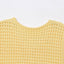 Fashionable Casual Tassel Design Plaid Knitted Top for Women