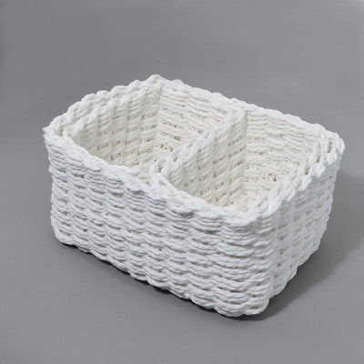 3-Piece Handmade Straw-Woven Storage Baskets