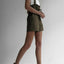 Drawstring Wide Strap Overalls with Pockets - Korvel