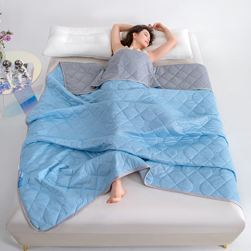 Grade A Cooling Blanket: Soft, breathable, king/queen size, summer lightweight cool comforter. - Korvel