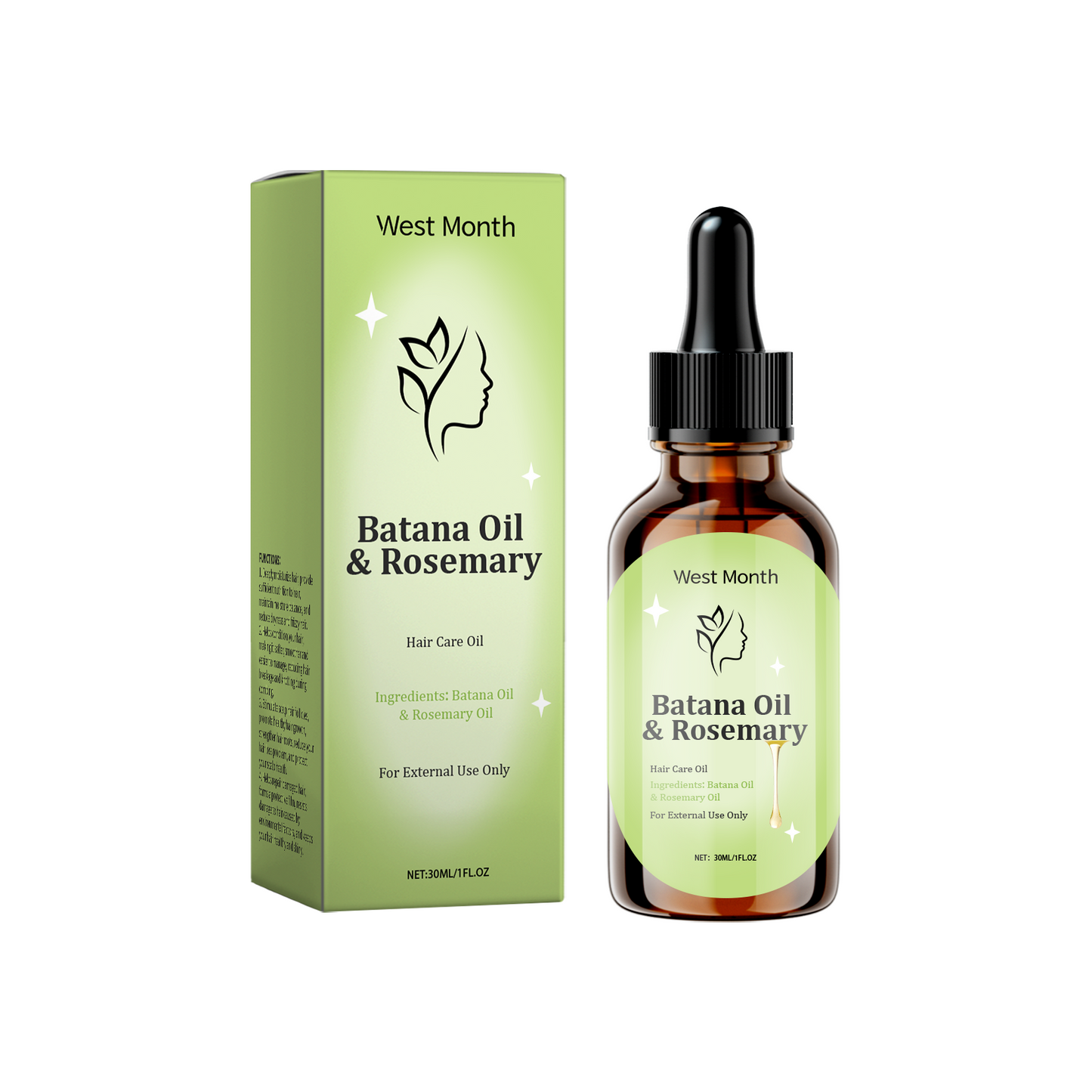Rosemary Essential Oil For Hair Care Is Strong, Smooth, Straight And Curly, Nourishing And Growing Hair Care Essential Oil - Korvel