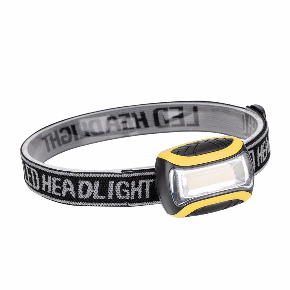 COB LED Headlamp  Frontal 4 Mode Energy Saving Flashlight Linterna For Outdoor Sports  Use AAA - Korvel