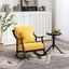 Mid Century Modern Upholstered Glider Arm Chair