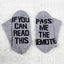 PASS ME THE REMOTE Printed Casual Mid Tube Gift Socks With Letters Non Slip Socks - Korvel