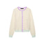 Spring Round Neck Solid Color Loose Pullover Cardigan