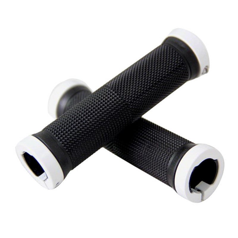 Mountain Bike Bicycle Handlebar Sleeve Vice Color Aluminum Alloy Bilateral Locking Handlebar Vice Handle Non-Slip Rubber Handlebar - Korvel