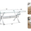 Dining table Modern tempered glass dining table 79 ''x39''x30 '' 1105 - Korvel