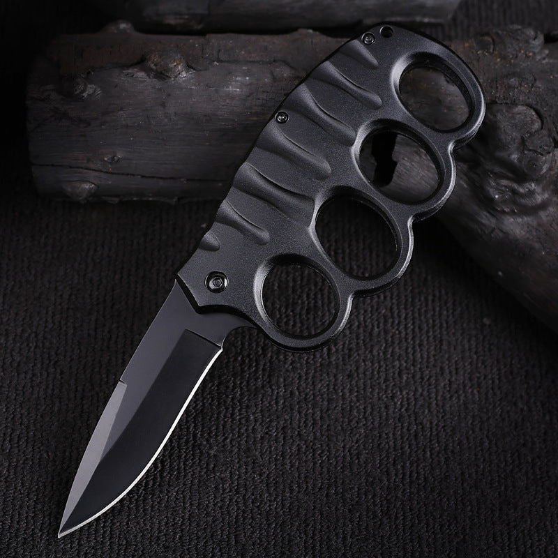 Outdoor Knife Stainless Steel Gloves Folding Knife Camping Defense Carry Knives Multifunctional Carbon Fiber Gloves Folding Knife - Korvel