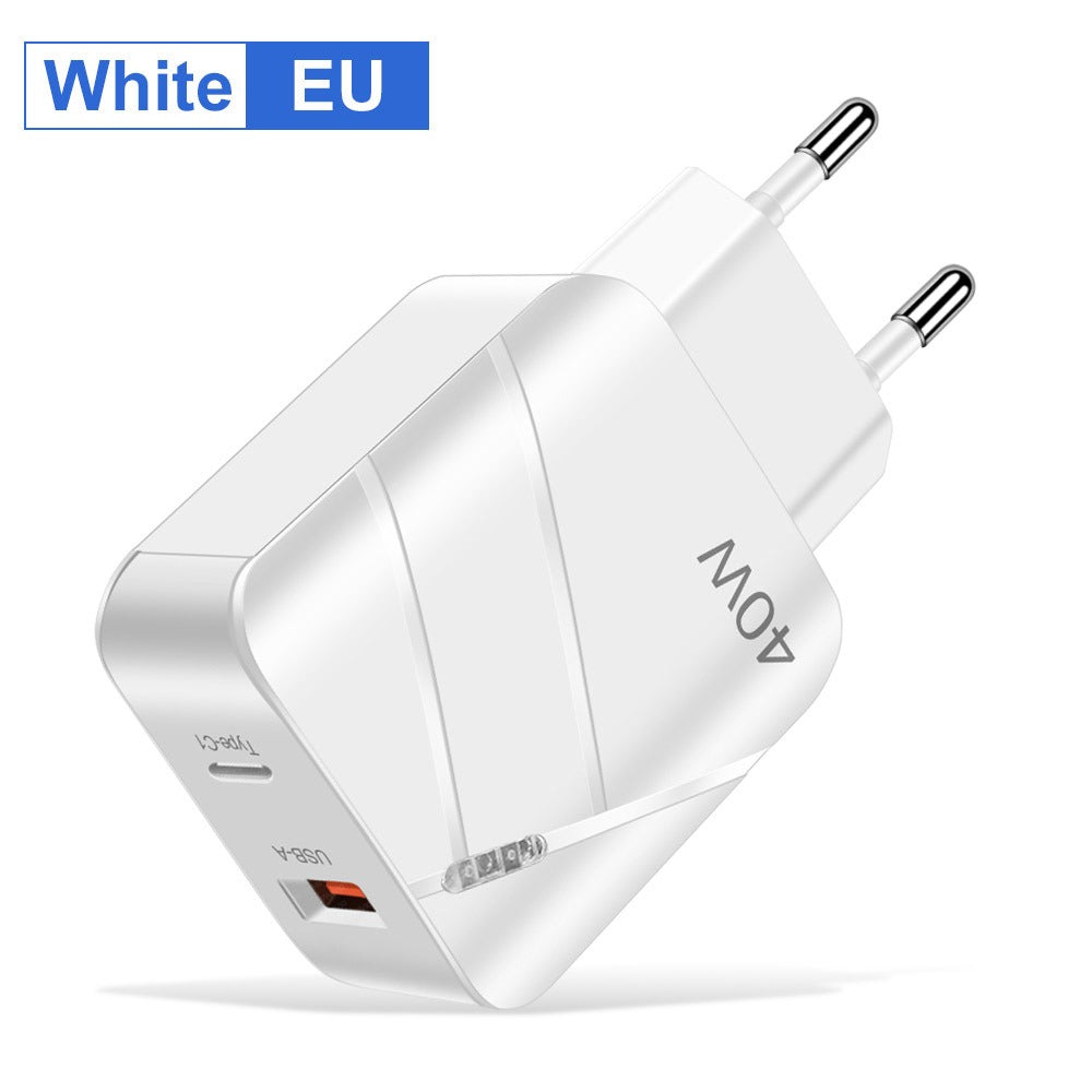 40W PD+QC3.0 mobile phone charger charging head travel charger - Korvel
