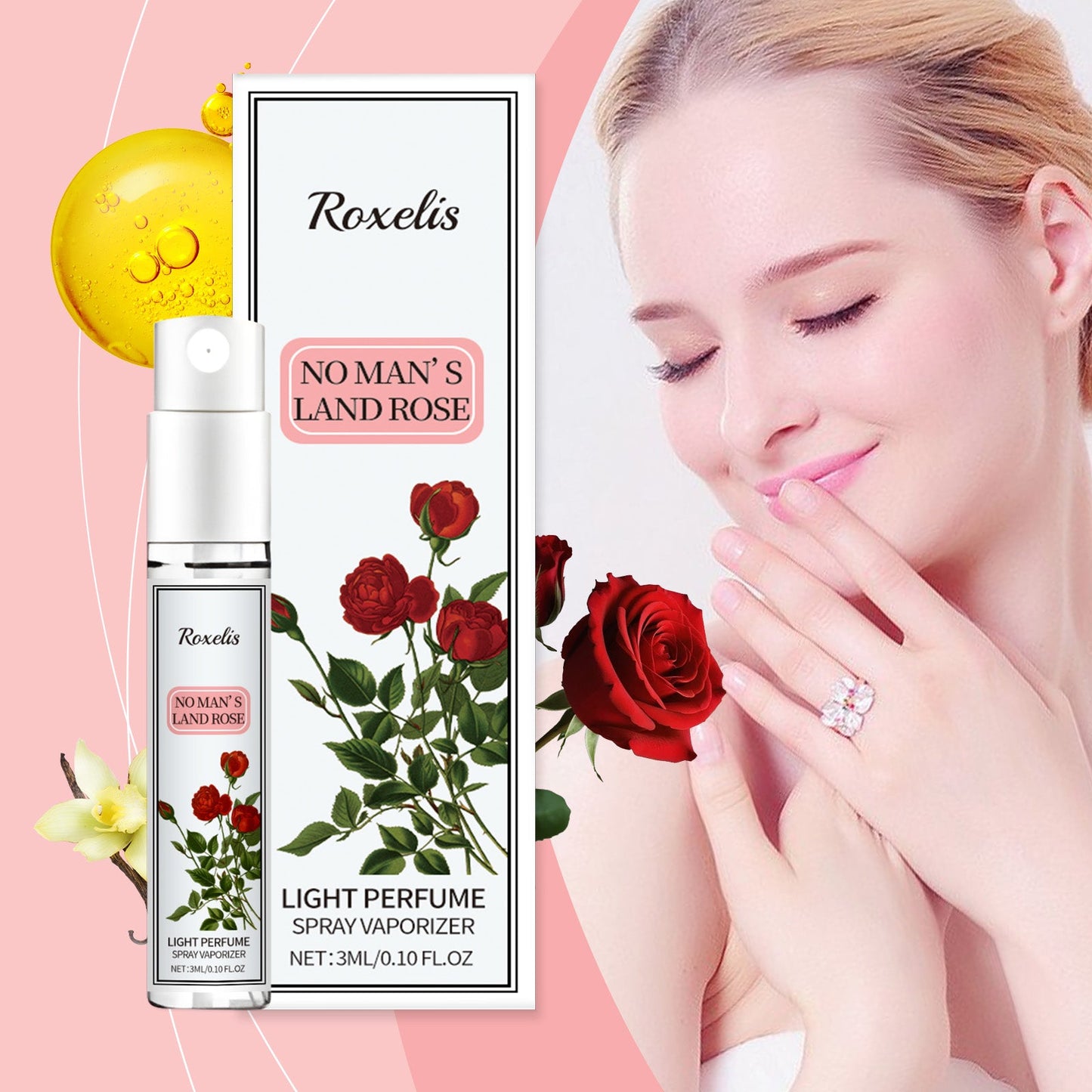 No Man's Land Rose Perfume Spray Fresh Fragrance Fragrance Charm Lasting Fragrance Light Elegant Perfume Spray - Korvel