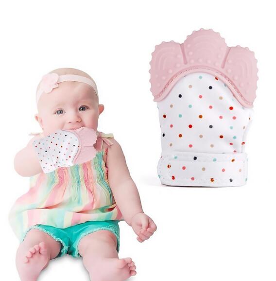 Baby Silicone Mitts Teething Mitten Glove - Korvel