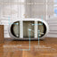51 Inch Acrylic Freestanding Bathtub Contemporary Soaking White Tub with Overflow and Pop-up Drain Glossy White - Korvel