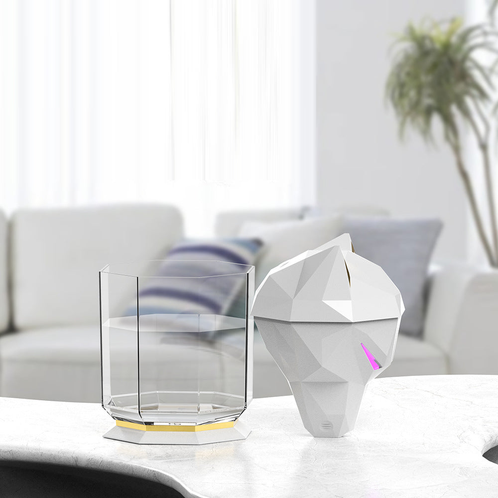 Desktop Wolf Humidifier Large Capacity Household Air Nebulizer Heavy Fog Humidifier Ornament - Korvel