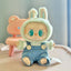 [Clothes Only] 1st/2nd generation Labubu clothes pendant Labubu sitting party baby clothes teddy bear suspenders cute pants - Korvel