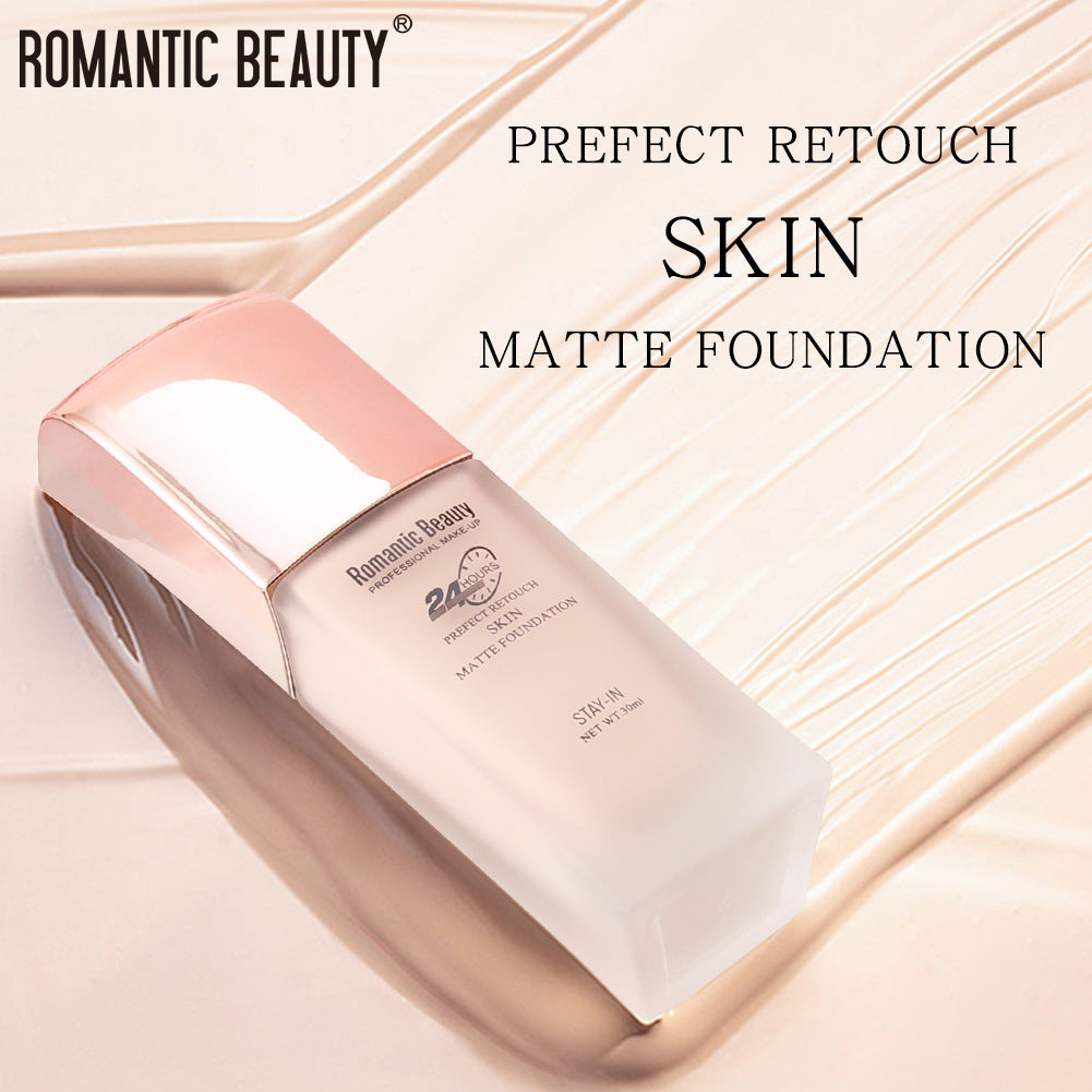 Romantic Beauty 30ml Long-Lasting Oil Control Non-Removal Foundation Concealer And Moisturizer Makeup Foundation - Korvel