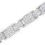 14K White Gold Princess Cut Diamond Tennis Bracelet - 5.0 Cttw