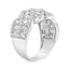 Anillo de Banda de Clúster de Diamantes de 3.00 Cttw en Oro Blanco de 10K - Talla 7
